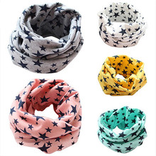 Casual Kids Baby Girl Boy Winter Warm Cotton Scarf Children Unisex Neck Wrap Scarves Stars Print Shawl Neckerchief 1Pcs 2-10Y 2024 - buy cheap