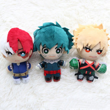 New 3 Styles My Hero Academia Bakugou Katsuki Todoroki Shoto Midoriya Izuku 6" 15CM Plush Doll Keychain Pendant 2024 - buy cheap