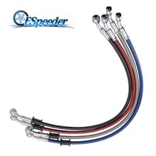 ESPEEDER 500mm PTFE 28 Degree Fittings End Adaptor Tubing Fuel Hose End Kit Universal Car Turbo Adapter Oil Hose Line 2024 - buy cheap