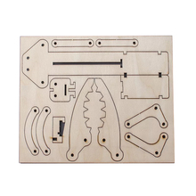Wooden Puzzles DIY Assembaly Kit YB001 Piston Hydraulic Mechanical Arm Model Science Technology Learning Education Experiment 2024 - buy cheap