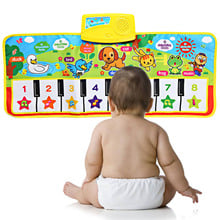 Kids Baby Cute Cartoon Piano Aniaml Music Play Mat Musical Instrument Carpet Sound Rug Crawling Blanket Playmat Educational Toy 2024 - buy cheap