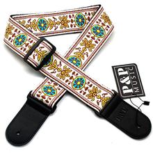 Adjustable Guitar Strap Embroidered Acoustic Guitar Harness Jacquard Electric Guitar Strap Musical Instrument Strap 2024 - buy cheap