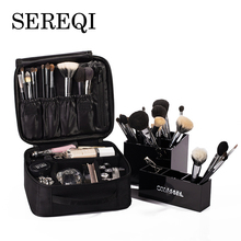 SEREQI Brand Women Fashion Simple Makeup Bag High Quality Travel Cosmetic Organizer Zipper Portable Waterproof Cosmetic Bags 2024 - buy cheap