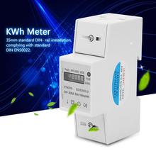 220V Digital DIN-Rail Electric Power Meter Wattmeter 1-phase 2 Wire 2P DIN-Rail Electronic Energy Meter KWh Meter(20(80)A) 2024 - buy cheap