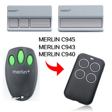 MERLIN C940 C943 C945 Remote Control 433.92mhz Gate Garage Door MERLIN Remote Control 433MHz 2024 - buy cheap