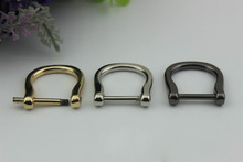 10pcs/lot Luggage Hardware Accessories Inner Diameter Of 1.8CM Removable Screws D Ring Buckle / D Word Buckle Metal Hooks Snap 2024 - buy cheap