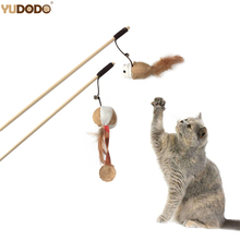 Игрушки для кошек, интерактивные игровые принадлежности для тренировки животных, забавное перо, котенок, кошка, царапины, Шариковая мышь, игрушка для кошек 2024 - купить недорого