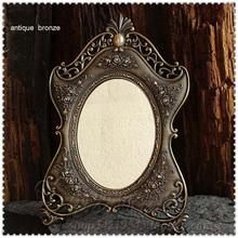 Металлическое одностороннее зеркало в стиле ретро «волшебник Оз» в европейском стиле, креативное зеркало для макияжа принцессы, косметическое зеркало, подарок на день рождения 2024 - купить недорого