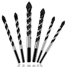 6PCS Ceramic Tile Drill Bits,Masonry Drill Bits Set for Glass, Brick, Concrete, Wood Tungsten Carbide Tip for Wall Mirror and 2024 - buy cheap