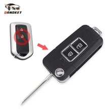 Dandkey For Toyota Camry Prado Highlander Yaris Vios 2 Buttons Flip Folding Modification Brand Remote Key Shell Case key shell 2024 - buy cheap