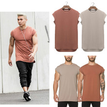 Fashion Men's Slim Fit Tank Tops Solid Muscle Vest Gym Sport Tops Men Summer Bodybuilding Tops Casual Cotton Clothes M-XXL 2024 - buy cheap