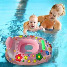 Anillo de cuello en forma de flamenco para bebé, accesorios de natación, círculo flotador infantil de seguridad para el baño, inflable, agua 2024 - compra barato