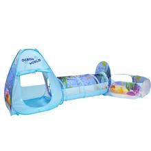 палатка Set Foldable Folding Pool-Tube-Teepee Baby Play Tent House Tunnel Infant Kids Crawling Pipeline Game Ocean Ball Pool 2024 - buy cheap