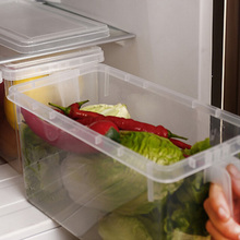 Recipiente de plástico para alimentos, caixas de armazenamento para geladeira com tampa para cozinha, transparente, caixa de armazenamento pp 2024 - compre barato