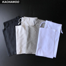 Kachawoo Sunglasses Soft Bag Glasses Cleaning Cloth Customized Logo Pouches Wholesale Black White Gray Beige 2024 - buy cheap