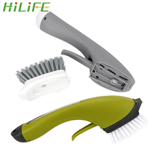 HILIFE-cepillo de limpieza y lavado automático, 1 unidad, cepillo esquinero para cocina y baño, mango largo, multifunción 2024 - compra barato