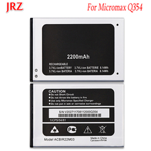 Jrz bateria de alta qualidade, 3.7v 2200mah para substituição de telefone micromax qbobina 2024 - compre barato