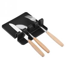 Kitchen Cooking Tools Kitchen Silicone Spoon Rest Utensil Spatula Holder Heat Resistant 2024 - buy cheap