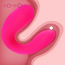 U Shape Strong Dildo Vibrating G-spot Vibrator Clitoris Stimulation Vaginal Orgasm Anal Vibrator Masturbation Sex Toys for Woman 2024 - buy cheap