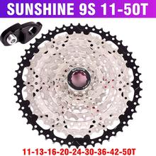 SUNSHINE MTB Mountain Bicycle 9S Cassette Flywheel 9 speeds Flywheel Crankset Bicycle Parts with Threaded 11-32T 36T 40T 42T 50T 2024 - buy cheap