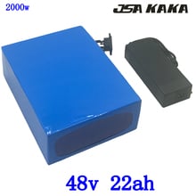 48V 2000W литиевый аккумулятор 48V 22AH Электрический велосипед батарея 48v 22ah литий-ионный аккумулятор с 50A BMS и 54,6 V зарядное устройство 2024 - купить недорого