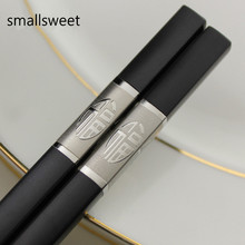 chopsticks 10 pairs Hx212 quality silver Japanese style alloy chopsticks dinnerware set 2024 - buy cheap