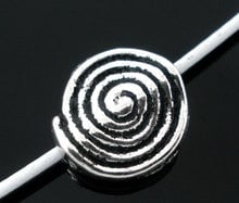 DoreenBeads 50 Silver Color Swirl Spacers Beads Findings 12x11mm (B06053), yiwu 2024 - buy cheap