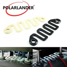 Automotive Wave Hook Smooth Auto Fasteners Clips Car Styling  Car Clothes Bag Hook  The front seat head restraints Car wave hook 2024 - buy cheap