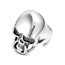 Scar Skull-anillo vikingo de acero inoxidable para hombre, joyería de personalidad, estilo europeo 2024 - compra barato