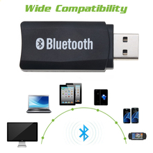 USB Bluetooth Aux беспроводной портативный мини автомобильный комплект, Bluetooth музыкальный mp3 аудио приемник адаптер 3,5 мм стерео 2024 - купить недорого