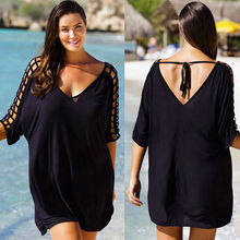 Ladies Summer Blouse Tops Big Plus Size Womens Blouse Beachwear Bikini Beach Wear Cover Up Casual Kaftan 2024 - buy cheap