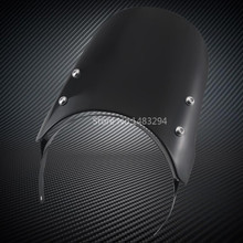 Black 7.5" Motorcyle Headlight Fairing Windshield Compact Sport Wind Deflector For Royal Enfield Classic 500CC 2024 - buy cheap