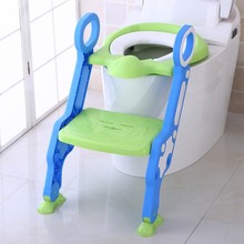 Assento do banheiro do bebê dobrável ajustável escada potty formação cadeira passo banqueta criança segurança toalete trainer assento pote para crianças 2024 - compre barato