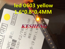 3000 LED amarillo SMD 0603 superbrillante, lámpara de luz de 2,0x2,4x0603mm, 0603 V, 580-590nm, 1,6 diodos 2024 - compra barato