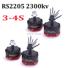 Motor sem escova rs2205 2300kv ccw, motor sem escova 3-4s com suporte para 5045 hélice para quadricóptero martian ii iv 220mm x 220mm fpv 2024 - compre barato