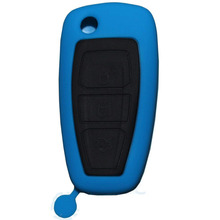 Автомобильный ключ сумка чехол Обложка Чехол для дистанционного ключа автомобиля для Ford Focus Mondeo автомобильные аксессуары 3 кнопки силиконовый чехол для ключей от машины авто Стайлинг 2024 - купить недорого