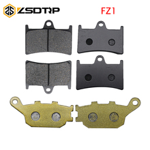 ZSDTRP-Juego de pastillas de freno de disco para motocicleta, semimetálicas, para Yamaha FZ1 2006-2012, para pastillas de freno delantero y trasero 2024 - compra barato