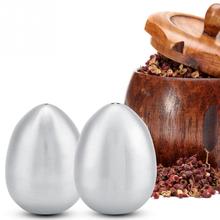 Stainless Steel Egg Shape Seasoning Pot Salt shaker Salt Pepper Set spice Cruet Condiment Box Cooking Bottle Kitchen Tools 2024 - buy cheap