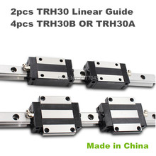 High Precision 2pcs 30mm Linear guide rail TRH30  200 300 400 500 600mm+4pcs TRH30A or TRH30B Slider block bearing for CNC parts 2024 - buy cheap