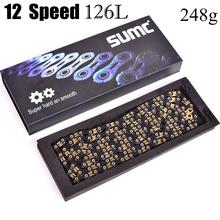 248g SUMC SX12SL Bicycle Chain 126L 12 Speed Bicycle Chain with MissingLink for Mountain/Rod Bike Bicycle Parts Original box 2024 - buy cheap