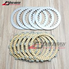 Motorcycle Friction Clutch Discs plate Steel Set For Yamaha XV400 Virago XVS400 Drag Star DS4/Classic DSC4 XV500 XV535 2024 - buy cheap