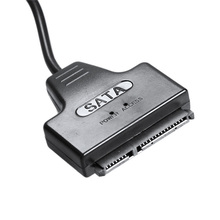 Новый USB 2,0 для SATA 7 + 15 Pin 22Pin Кабель-адаптер для 2,5-дюймового жесткого диска SATA 2024 - купить недорого