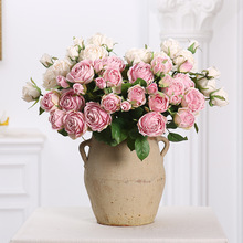 45cm rosa rosa peônia de seda artificial flores bouquet 2 cabeça grande e 1 bud barato falso flores para casa decoração de casamento interior 2024 - compre barato