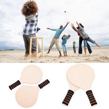 Beach Racquet Wooden Beach Racquet Outdoor Play Beach Leisure Body Training Gift Promotion Two-color Mop Handle 2024 - buy cheap