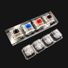 Mechanical Keyboard Switch Tester For Gateron Switches Thickened Acrylic Base Transparent Key Caps With Free Key Cap Puller 2024 - buy cheap