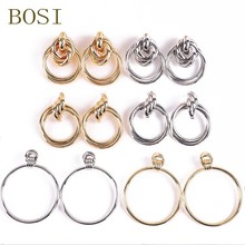 2019 big Drop earrings for women golden color large earrings geometric metal pendant jewelry fashion metal earing Statement new 2024 - buy cheap