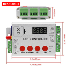 RF Pixel LED Controller SD Card LED Pixel Controller;DC5~24V;Support APA102/WS2812/WS2811/DMX512/SK6812/UCS1903/LPD8806 etc. 2024 - buy cheap