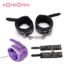 Sex Toys Adult Games Adjustable Handcuffs SM Slave Bondage Handcuff Ankle Plush Cuff Toy Sexual BDSM Bondage Sex Toys For Couple 2024 - buy cheap