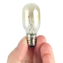 Edison Bulb E12 T20 15W Refrigerator Fridge Light Bulb Tungsten Filament Lamp Bulbs Warm White Ligthing 110V Salt Crystal Bulb 2024 - купить недорого