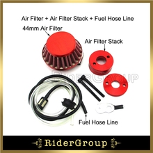 Adaptador de filtro de ar para carburador, corrida, scooter vermelha, mangueira de combustível para 23, 33cc, 43cc, lâmina de pé grande goped 47cc 49cc, bicicleta de bolso, atv dirt 2024 - compre barato